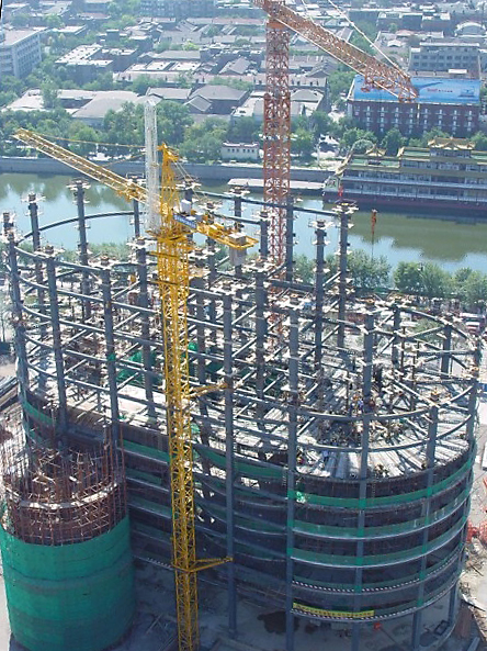 施工中的天津电建综合楼